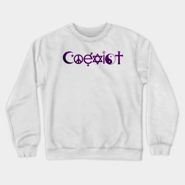 Coexist Crewneck Sweatshirt by hcohen2000